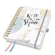 Cover von Spiral-Kalender Jolie 2027, ca. A5, rosé, grau, apricot, gold