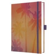 Cover von Notizbuch Jolie A5 Pure Palms pink, violett, gelb