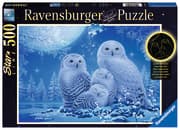 Cover von Ravensburger Puzzle 16595 - Eulen im Mondschein - 500 Teile Puzzle für Erwachsene und Kinder ab 10 Jahren Leuchtpuzzle, Leuchtet im Dunkeln