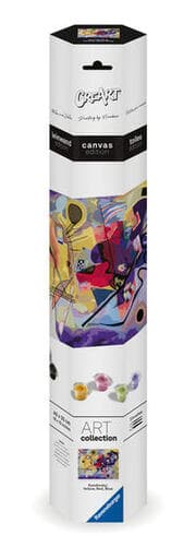 Cover von CreArt Canvas Leinwand - Leinwand Gelb, Rot, Blau (Kandinsky)