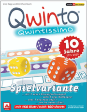 Cover von QWINTISSIMO - allererster Variantenblock für das Spiel Qwinto (ZUSATZBLÖCKE)
