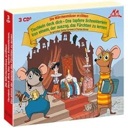 Cover von 3 Grimms-Märchen mit den Märchenmäusen