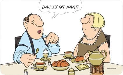 Cover von Frühstücksbrettchen 'Das Ei ist hart'