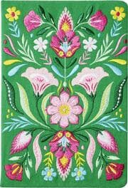 Cover von Fiesta del Sol Notizbuch bestickt A5 - grün