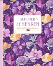 Cover von Geschenkpapier-Buch Lila