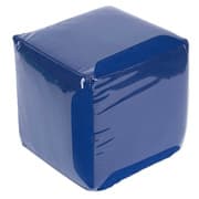 Cover von Blanko-Würfel mit Einstecktaschen einfarbig, blau, 15 cm