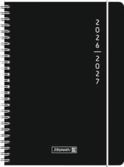 Cover von Schülerkalender Plain Black PP-Umschlag A5 2026/2027
