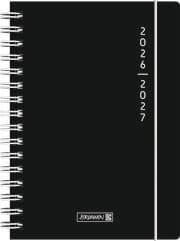 Cover von Schülerkalender Plain Black PP-Umschlag A5 2026/2027