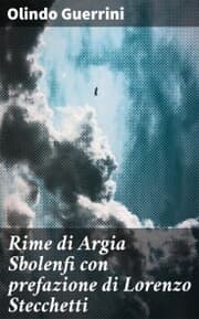 Cover von Rime di Argia Sbolenfi con prefazione di Lorenzo Stecchetti