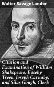 Cover von Citation and Examination of William Shakspeare, Euseby Treen, Joseph Carnaby, and Silas Gough, Clerk