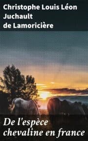Cover von De l'espèce chevaline en france