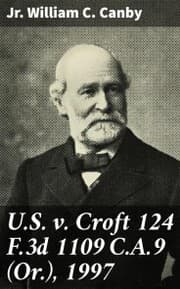 Cover von U.S. v. Croft 124 F.3d 1109 C.A.9 (Or.), 1997