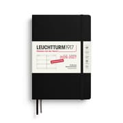 Cover von Wochenkalender Medium (A5), 18 Monate, Schwarz 2027
