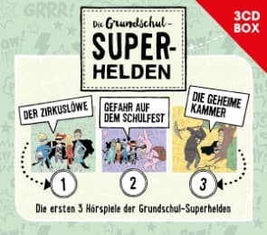 Cover von Die Grundschul-Superhelden - 3CD-Hörspielbox Vol. 1