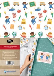 Cover von Geschenkpapier-Set zur Einschulung: Schulkind Mädchen/Junge
