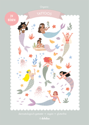 Cover von Kinder Klebe-Tattoos: Meerjungfrauen/Unterwasser (für Mädchen und Jungen)