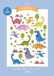 Cover von Kinder Klebe-Tattoos: Dinosaurier (für Jungen und Mädchen)