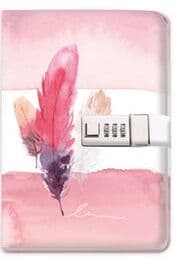 Cover von Tagebuch mit Zahlenschloss - Feather