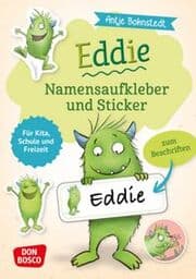 Cover von Eddie-Namensaufkleber und Sticker für Kita, Schule und Freizeit