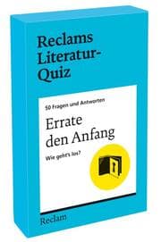 Cover von Errate den Anfang. Wie gehts los? 50 Fragen und Antworten für Büchermenschen
