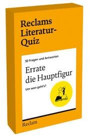 Cover von Errate die Hauptfigur. Um wen gehts? 50 Fragen und Antworten für Büchermenschen