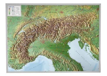 Cover von Reliefkarte Alpen