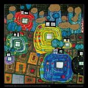 Cover von Hundertwasser Puzzle mit Grußkarte