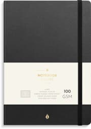 Cover von Burde Notizbuch Deluxe A5 Schwarz