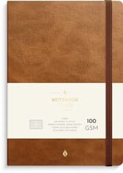 Cover von Burde Notizbuch Deluxe A5 Braun