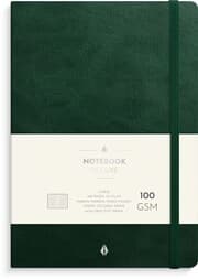 Cover von Burde Notizbuch Deluxe A5 Dunkelgrün
