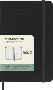 Cover von Moleskine Wochen-Notizkalender P/A6 Schwarz Juli-Dezember 2026/2027