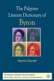 Cover von The Palgrave Literary Dictionary of Byron