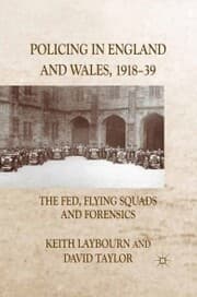 Cover von Policing in England and Wales, 1918-39