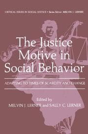 Cover von The Justice Motive in Social Behavior