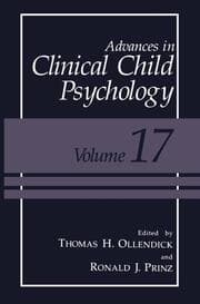 Cover von Advances in Clinical Child Psychology 17