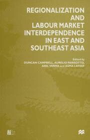 Cover von Regionalization and Labour Market Interdependence in East and Southeast Asia