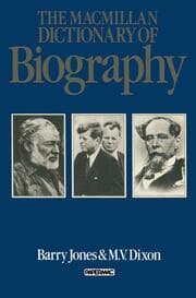 Cover von The Macmillan Dictionary of Biography