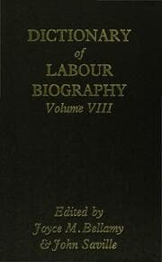 Cover von Dictionary of Labour Biography
