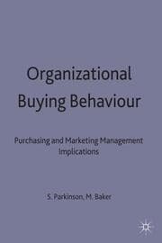 Cover von Organizational Buying Behaviour