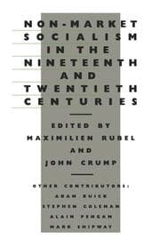 Cover von Non-Market Socialism in the Nineteenth and Twentieth Centuries