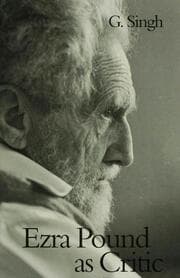 Cover von Ezra Pound as Critic