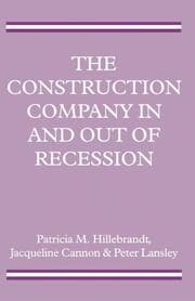 Cover von The Construction Company in and out of Recession