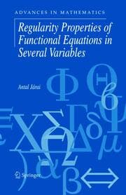 Cover von Regularity Properties of Functional Equations in Several Variables