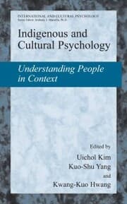Cover von Indigenous and Cultural Psychology