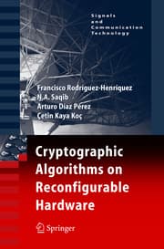 Cover von Cryptographic Algorithms on Reconfigurable Hardware