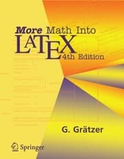 Cover von More Math Into LaTeX