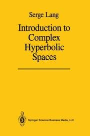 Cover von Introduction to Complex Hyperbolic Spaces
