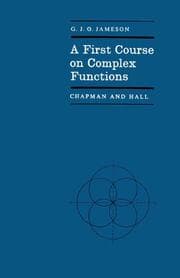 Cover von A First Course on Complex Functions