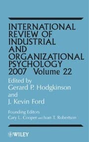 Cover von International Review of Industrial and Organizational Psychology 2007, Volume 22