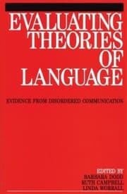 Cover von Evaluating Theories of Language